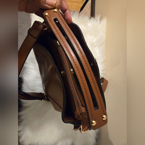 KGB Studio Handbag Shoulder Crossbody Bag Brown Leather Adjustable Strap - Picture 3 of 16